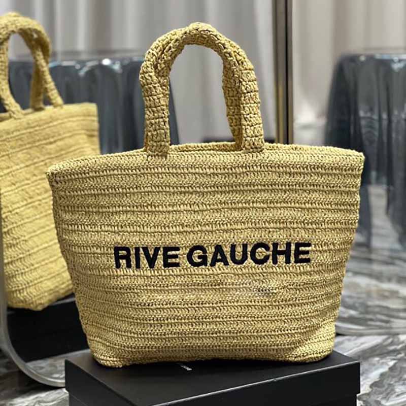 Women Handbags RIVE GAUCHE Faux Grass Crochet Soft Tote Shopping Bag High Quality Fashion Beach Bags Luxury Designer Travel Bags, Customize
Women Handbags RIVE GAUCHE Faux Grass Crochet Soft Tote Shopping Bag High Quality Fashion Beach Bags Luxury Designer Travel Bags, Customize