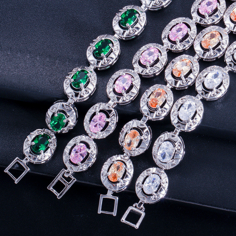 sophisticated cufflinks style bead chain bracelets available in multiple tones adorn your outfit with our sparkling cz jewelery