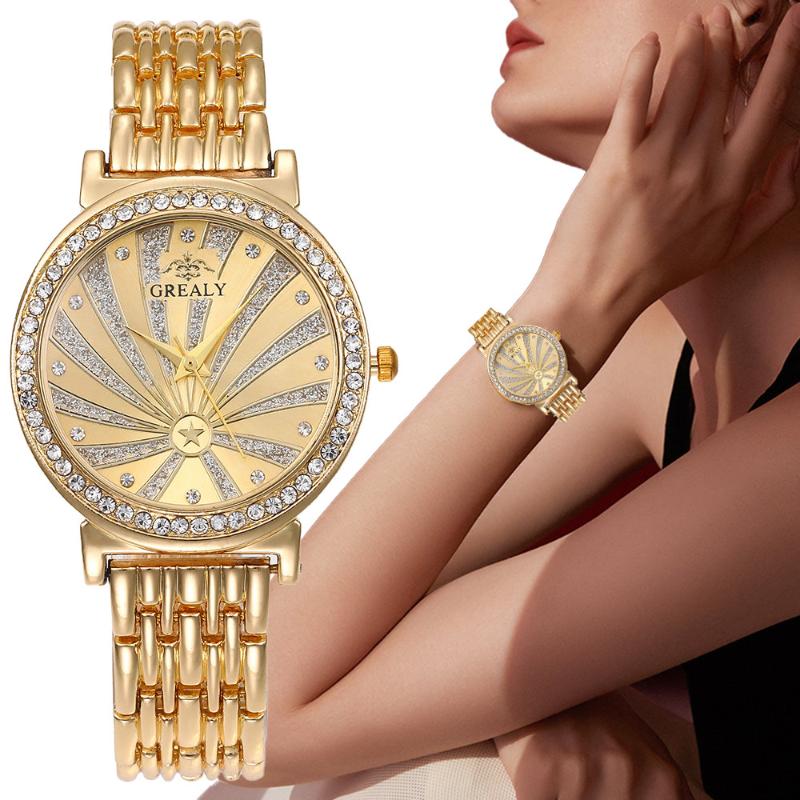 Wristwatches Gold Women Fashion Watches Elegante Diamond Ladies Simple Stainless Steel Bracelet Woman Quartz Montre Femme Clock
Wristwatches Gold Women Fashion Watches Elegante Diamond Ladies Simple Stainless Steel Bracelet Woman Quartz Montre Femme Clock