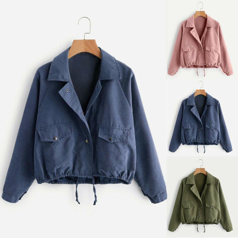 Women' Jackets Women Ladies Short Button Coat Bomber Jacket Vintage Summer Pocket Cardigan, Army green
Women' Jackets Women Ladies Short Button Coat Bomber Jacket Vintage Summer Pocket Cardigan, Army green
