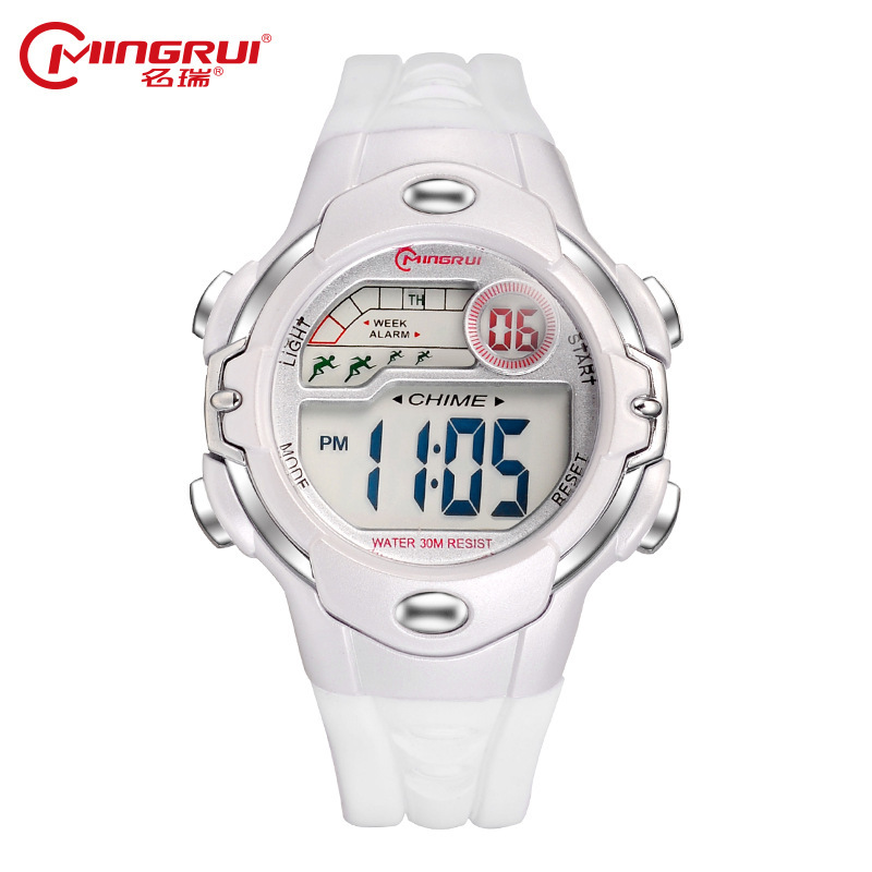 MINGRUI Fashion Kids Waterproof Silicone Digital Watch Children Watches Boy Girl Luminous LED Watch Alarm Hour montre enfant, Silver
MINGRUI Fashion Kids Waterproof Silicone Digital Watch Children Watches Boy Girl Luminous LED Watch Alarm Hour montre enfant, Silver
