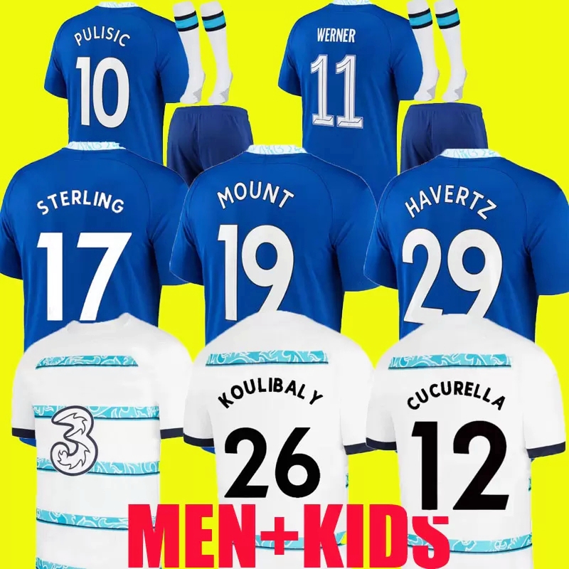 22 23 CFC STERLING Soccer Jerseys PULISIC CUCURELLA HAVERTZ MOUNT ZIYECH CHILWELL 2022 2023 football shirt men kids kit WERNER kits Koulibaly KANTE tops uniform set, 22/23 home
22 23 CFC STERLING Soccer Jerseys PULISIC CUCURELLA HAVERTZ MOUNT ZIYECH CHILWELL 2022 2023 football shirt men kids kit WERNER kits Koulibaly KANTE tops uniform set, 22/23 home
