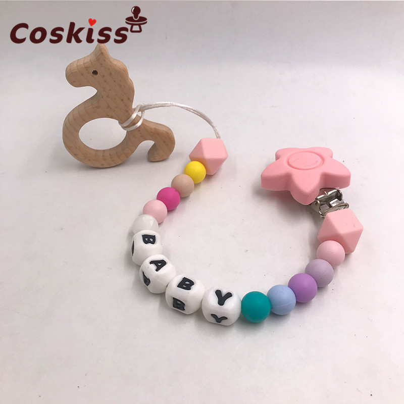 Wooden Teethers 11pc Nature Baby Teething Toy Organic Eco-friendly Infants Nursing Teething Holder Nursing Baby Teether Gift 220507