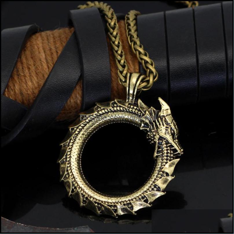 Pendant Necklaces Pendants Jewelry Ouroboros Eat Their Own Tail For Men Domineering Retro Accessories Ox Dhbwp
Pendant Necklaces Pendants Jewelry Ouroboros Eat Their Own Tail For Men Domineering Retro Accessories Ox Dhbwp