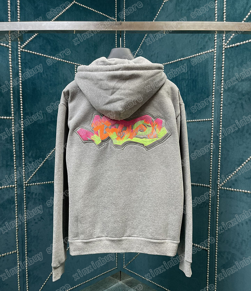 22ss Men Women designer Sweatshirts Hoodies Rainbow graffiti letters cotton casual high quality fashion men black blue S-XL, Gray
22ss Men Women designer Sweatshirts Hoodies Rainbow graffiti letters cotton casual high quality fashion men black blue S-XL, Gray