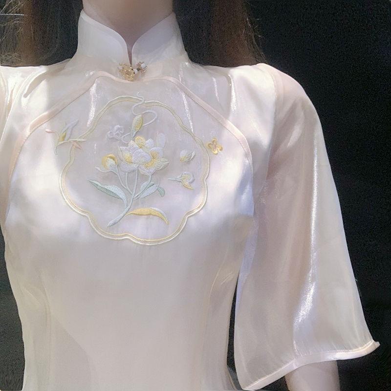 Ethnic Clothing Chinese Style Cheongsam Floral Dresses Woman 2022 Elegant Improved Party Qipao Dress Women Vintage Robe Femme VestidosEthnic
Ethnic Clothing Chinese Style Cheongsam Floral Dresses Woman 2022 Elegant Improved Party Qipao Dress Women Vintage Robe Femme VestidosEthnic