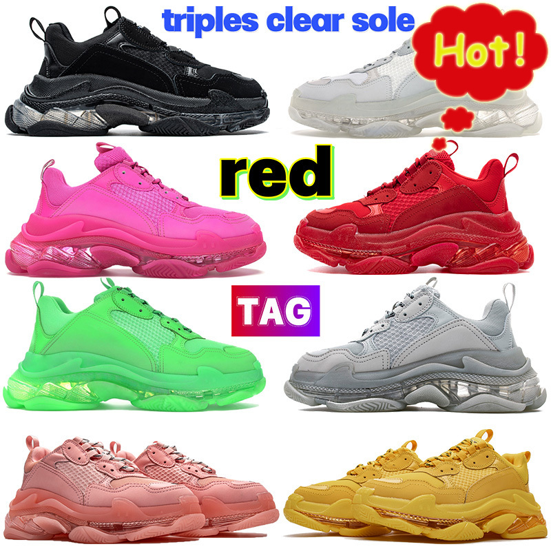 2022 Triple-s Clear Sole Triples Clean Casual Shoes Black Red White Blue Men Sneakers Neon Green Grey Beige Pink Navy Bordeaux Light Purple Women, Customize
2022 Triple-s Clear Sole Triples Clean Casual Shoes Black Red White Blue Men Sneakers Neon Green Grey Beige Pink Navy Bordeaux Light Purple Women, Customize