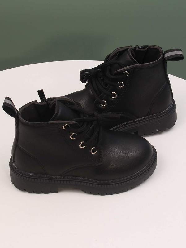 Kids Lace-up Front Combat Boots SHE
