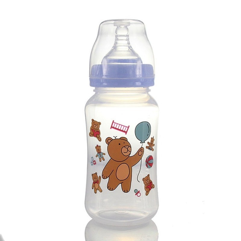 320mL born Children Infant Baby Boy Girl Wide Mouth PP Feeding Bottle Drinking Water Breast-like Feeling 220512