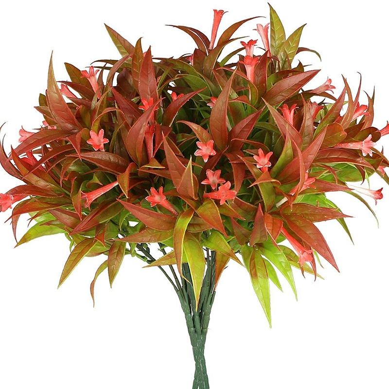 Decorative Flowers & Wreaths Plants Outdoor Fake Tropical Morning Glory Shrubs Greenery Fall Leaves Foliage Plastic Farmhouse Decor, Orange red
Decorative Flowers & Wreaths Plants Outdoor Fake Tropical Morning Glory Shrubs Greenery Fall Leaves Foliage Plastic Farmhouse Decor, Orange red