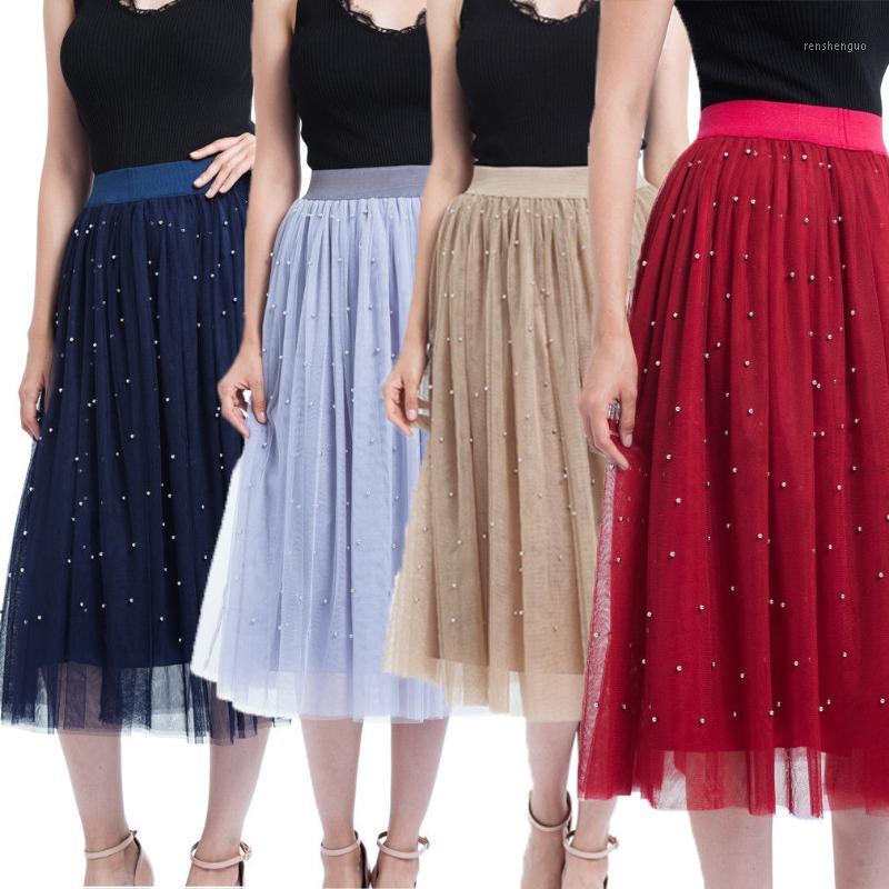 Skirts 2022 Puff Women Mesh Tulle Skirt Fashion Vintage Beading Pleated Elegant Female Tutu Midi, Black
Skirts 2022 Puff Women Mesh Tulle Skirt Fashion Vintage Beading Pleated Elegant Female Tutu Midi, Black