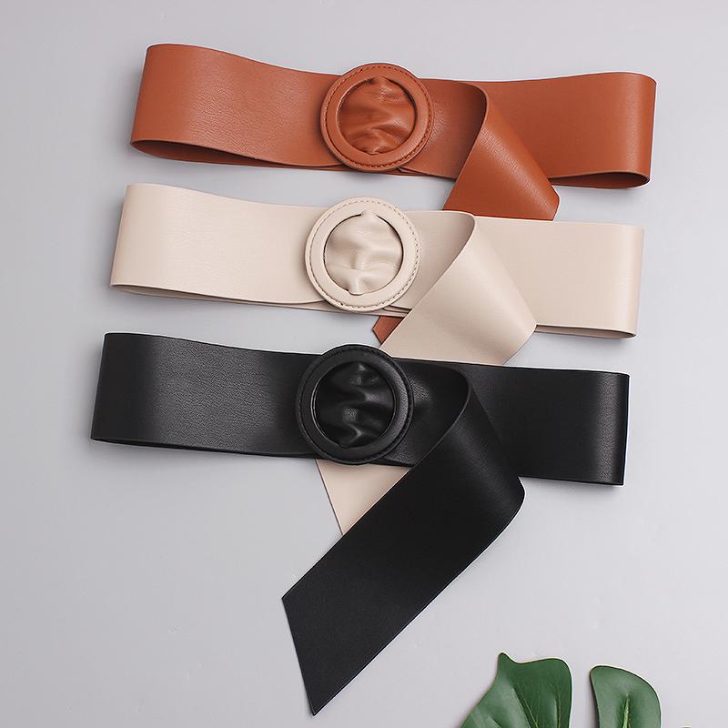 Belts 110CM Long PU Waist Belt Wide Double Face Soft Leather Waistband 2022 Designer Simple Strap Non-pin Buckle Adjustable Women, Black
Belts 110CM Long PU Waist Belt Wide Double Face Soft Leather Waistband 2022 Designer Simple Strap Non-pin Buckle Adjustable Women, Black