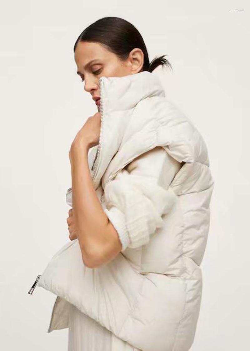 Women' Vests 2022 Autumn European Stand-up Collar Vest Women Cotton Solid Sleeveless Waistcoat LooseZipper Coat, White
Women' Vests 2022 Autumn European Stand-up Collar Vest Women Cotton Solid Sleeveless Waistcoat LooseZipper Coat, White