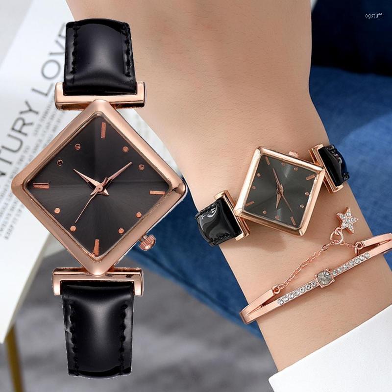 Wristwatches 2PCS/SET Fashion Sports Watches For Women Causal Square Dial Ladies Luxury Dress Wrist Watch Clock Relogio FemininoWristwatches, Black
Wristwatches 2PCS/SET Fashion Sports Watches For Women Causal Square Dial Ladies Luxury Dress Wrist Watch Clock Relogio FemininoWristwatches, Black