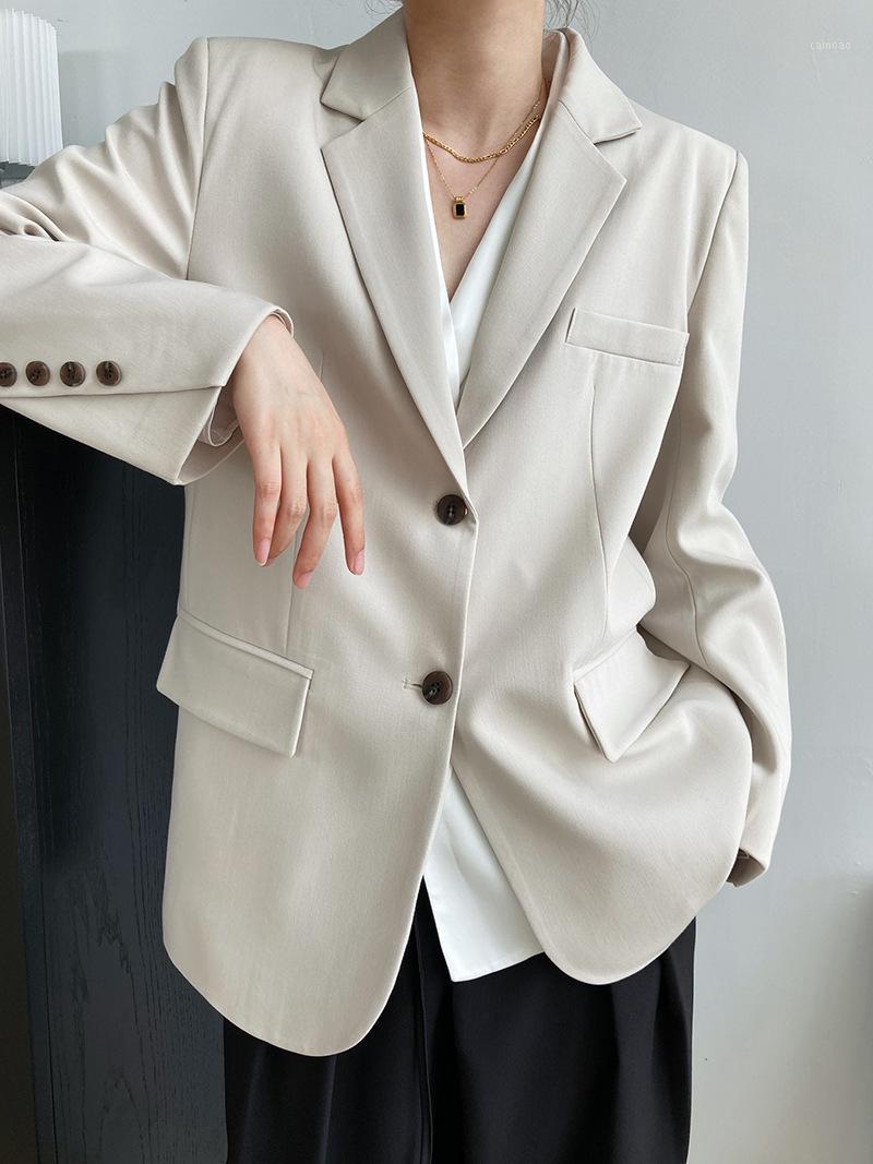 Women's Jackets Obrix Straight Office Lady Formal Blazer Jacket Modern Casual Female Cloth Streetwear Korean Style Outfit For Work, Beige
Women's Jackets Obrix Straight Office Lady Formal Blazer Jacket Modern Casual Female Cloth Streetwear Korean Style Outfit For Work, Beige