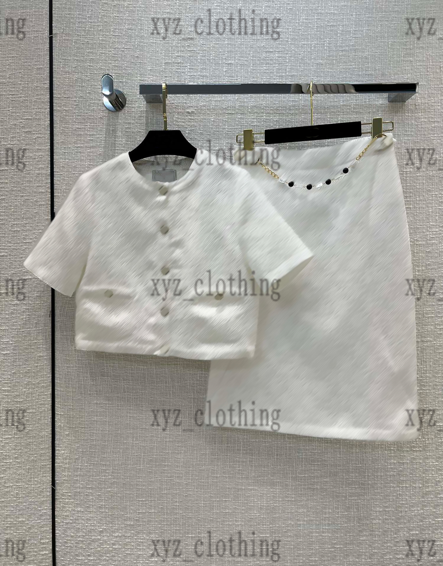 2022 brand ladies white dress sets high-end womens 2 pieces dresses shorts sleeve suit with midi skirt skirts sets newly designer hip-skirts, 02
2022 brand ladies white dress sets high-end womens 2 pieces dresses shorts sleeve suit with midi skirt skirts sets newly designer hip-skirts, 02