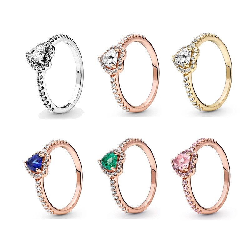 Authentic 925 Sterling Silver Ring Sparkling Pink Blue Green Elevated Heart Rings For Women Wedding Party European Fashion Jewelry 198421C01 159139C01 188421C03
Authentic 925 Sterling Silver Ring Sparkling Pink Blue Green Elevated Heart Rings For Women Wedding Party European Fashion Jewelry 198421C01 159139C01 188421C03