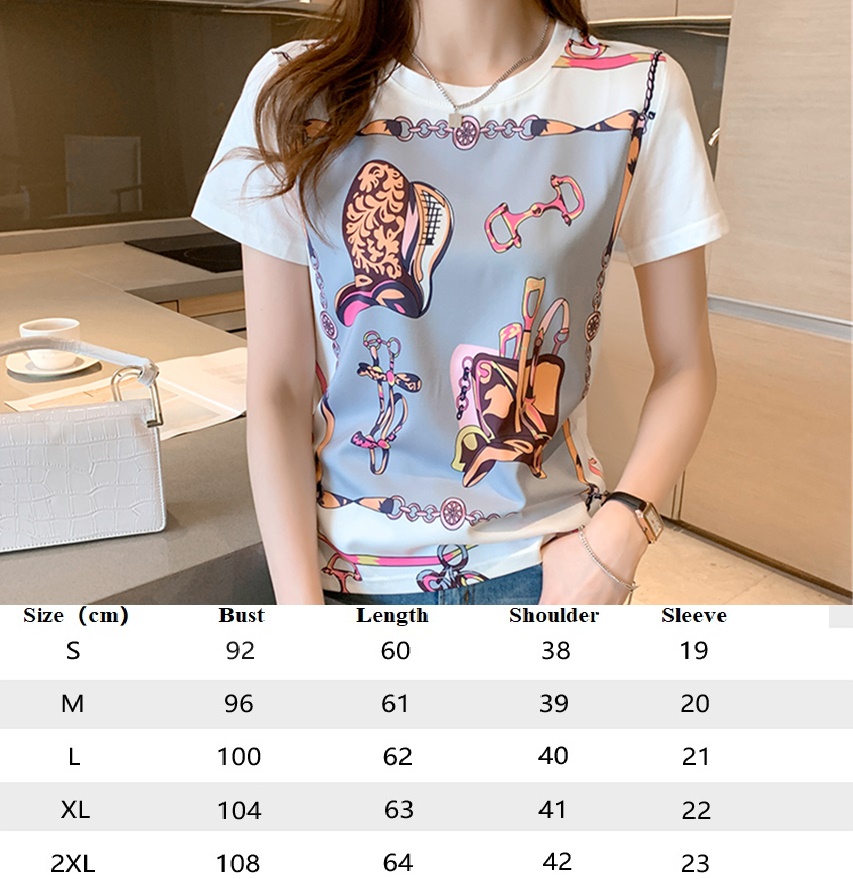 Tops Short Women Designer T-Shirt Sleeve O-Neck Fine Elegant Summer T-shirts Luxury Fashion Office Lady Casual Tee Tops Korean Style Sweet Cute Woman Satin Top JV4K, White
Tops Short Women Designer T-Shirt Sleeve O-Neck Fine Elegant Summer T-shirts Luxury Fashion Office Lady Casual Tee Tops Korean Style Sweet Cute Woman Satin Top JV4K, White