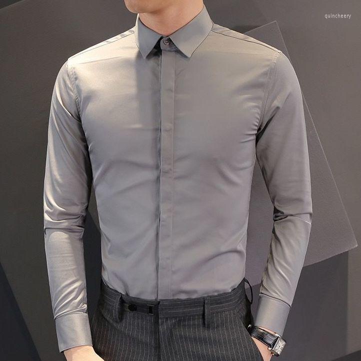 Men's Dress Shirts Men Spring Autumn Long Sleeve Formal Business Male Slim Fit Turn-Down Collar Solid Blouses O791Men's Quin22, Gray
Men's Dress Shirts Men Spring Autumn Long Sleeve Formal Business Male Slim Fit Turn-Down Collar Solid Blouses O791Men's Quin22, Gray