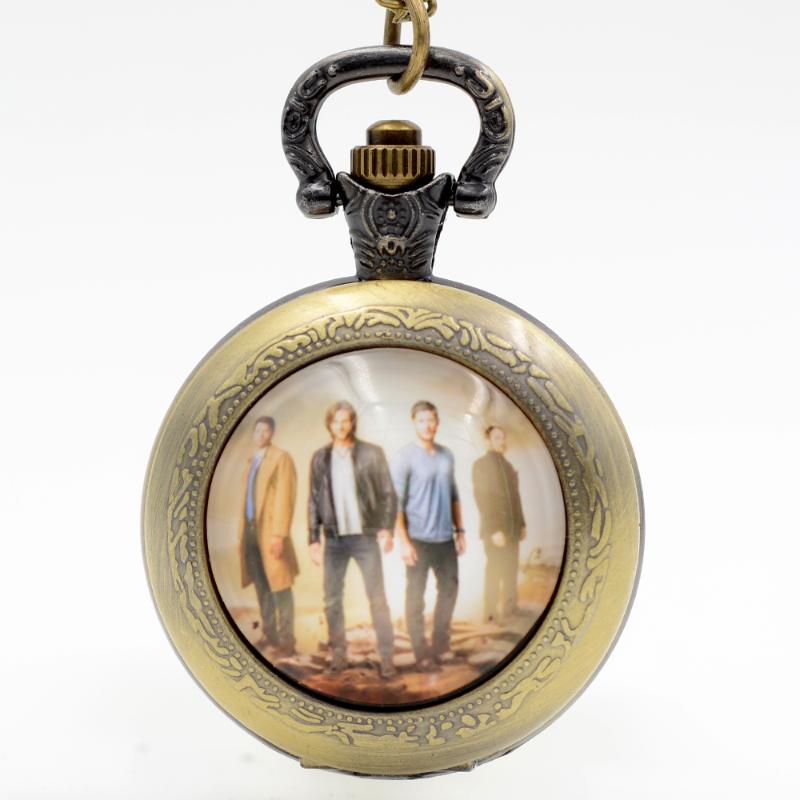 Pocket Watches Fashion Supernatural Movie Protagonist Black/Silver/Bronze Quartz Watch Analog Pendant Necklace Men Women Boy Girl Gift
Pocket Watches Fashion Supernatural Movie Protagonist Black/Silver/Bronze Quartz Watch Analog Pendant Necklace Men Women Boy Girl Gift