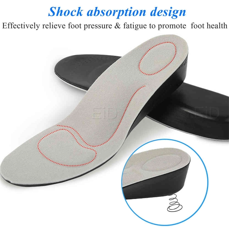 EiD Invisible Height Increase Insole for men women 15cm45cm grow taller increase height Shoe Pad heel lift taller Foot Pad 210402