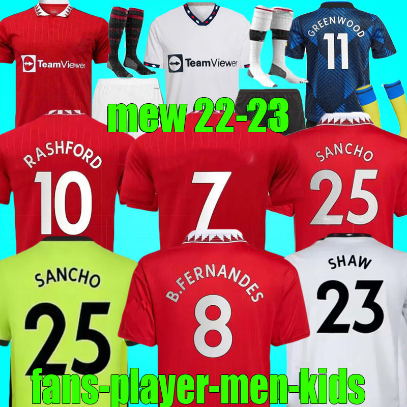 22 23 SANCHO soccer jerseys Fans Player version MANS uTd BRUNO FERNANDES RASHFORD football shirt 2022 2023 UNITED FRED McTominay men kids kit MAGUIRE Elanga 3XL, 22/23 3rd aldult
22 23 SANCHO soccer jerseys Fans Player version MANS uTd BRUNO FERNANDES RASHFORD football shirt 2022 2023 UNITED FRED McTominay men kids kit MAGUIRE Elanga 3XL, 22/23 3rd aldult