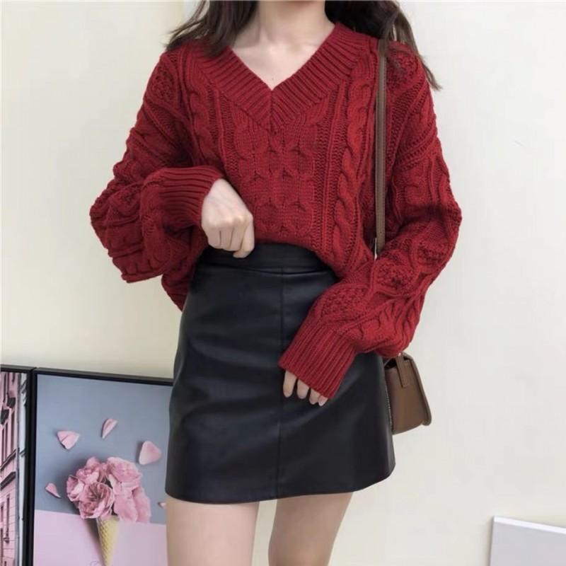 Women's Knits & Tees 2022 Autumn Winter Korean Version Of The Lazy Wind Twist Sweater Women Loose Outer Wear Thick Wool, White
Women's Knits & Tees 2022 Autumn Winter Korean Version Of The Lazy Wind Twist Sweater Women Loose Outer Wear Thick Wool, White