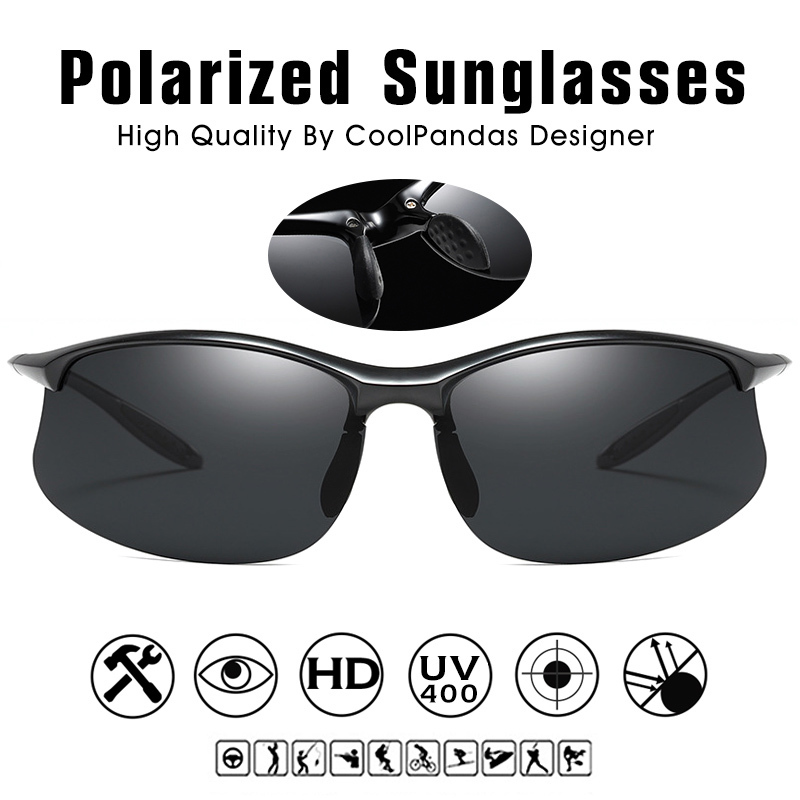 Top Ultralight TR90 Polarized Sunglasses AntiUV Driving Men Shades Male Military Sun Glasses Eyewear Goggles Gafas De Sol 220701