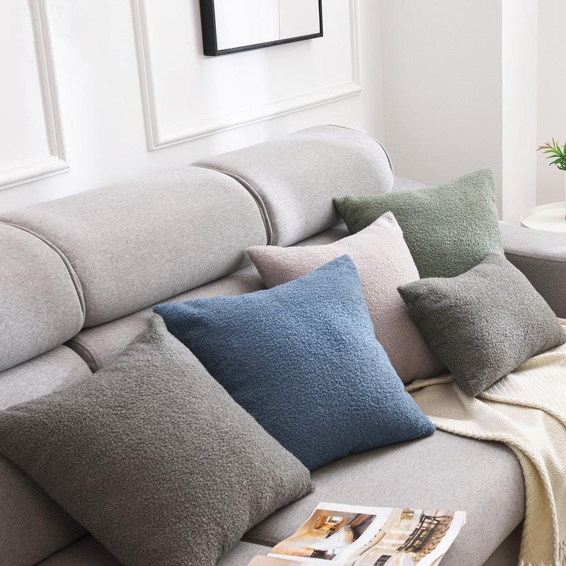 Cushion/Decorative Pillow Nordic Pure Color Cashmere Plush Throw Back Cushion Bedside Sofa Teddy Case Cover
Cushion/Decorative Pillow Nordic Pure Color Cashmere Plush Throw Back Cushion Bedside Sofa Teddy Case Cover