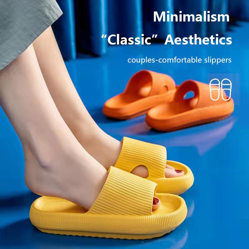Slippers Summer Home Men And Women Solid Color Lovers Shoes Indoor Non-slip Bathroom Slides 4cm Platform Beach Flip Flops Ladies casual shoe, B-yellow
Slippers Summer Home Men And Women Solid Color Lovers Shoes Indoor Non-slip Bathroom Slides 4cm Platform Beach Flip Flops Ladies casual shoe, B-yellow
