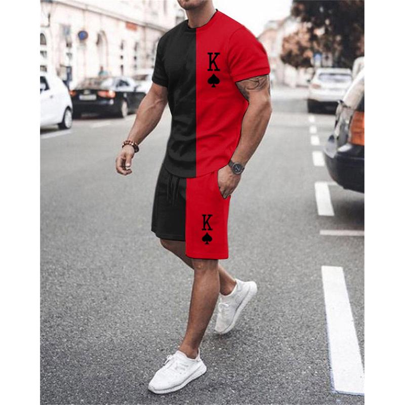 Men's Tracksuits Summer Men Sets Short Sleeve T-shirt Suit Color Matching Tracksuit Casual Oversized Tops And Shorts Breathable SportswearMe, Ts1141
Men's Tracksuits Summer Men Sets Short Sleeve T-shirt Suit Color Matching Tracksuit Casual Oversized Tops And Shorts Breathable SportswearMe, Ts1141