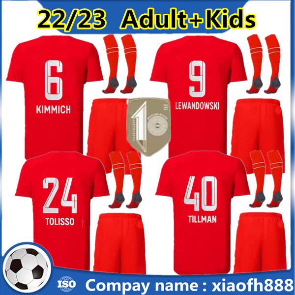 LEWANDOWSKI soccer jerseys 21 22 Bayern SANE Munich GORETZKA COMAN MULLER DAVIES BAYERN KIMMICH football shirts Men + Kids kit 2022 2023 uniforms 8888, Black 
LEWANDOWSKI soccer jerseys 21 22 Bayern SANE Munich GORETZKA COMAN MULLER DAVIES BAYERN KIMMICH football shirts Men + Kids kit 2022 2023 uniforms 8888, Black