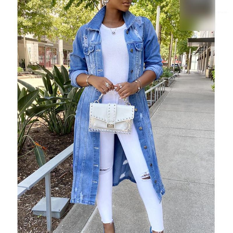 Women's Jackets Kayotuas Women Jacket Long Denim Coats Lapel Turn-Down Collar Sleeves Ripped Outerwear Spring Autumn Fashion Lady Holes
Women's Jackets Kayotuas Women Jacket Long Denim Coats Lapel Turn-Down Collar Sleeves Ripped Outerwear Spring Autumn Fashion Lady Holes