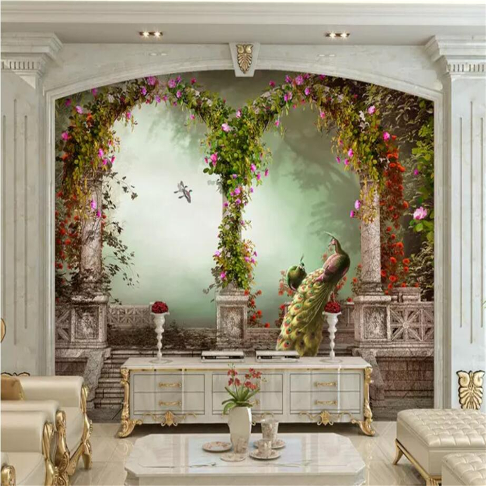 3d wallpaper 3d stereo wallpaper Modern minimalist bedroom TV backdrop wall paper fresh large mural 3d papel de parede