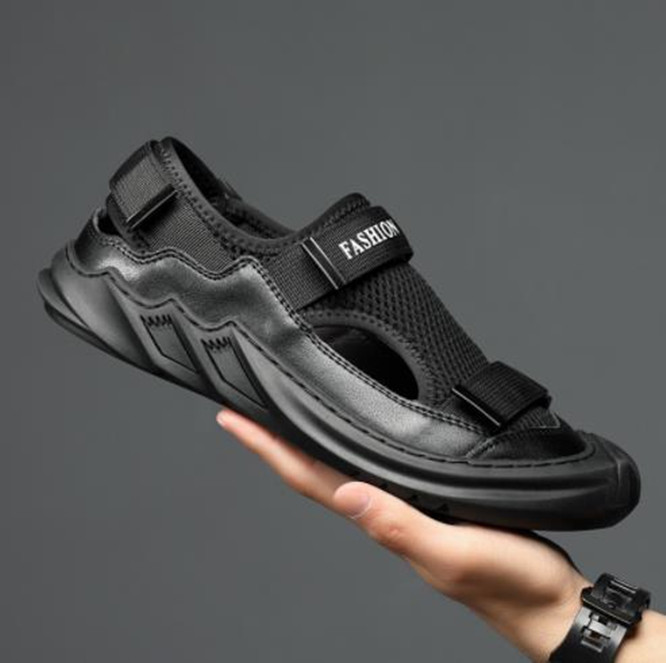 Men's Sandals Summer New Outdoor Wear-resistant Non-slip Shoes Mesh Cutout Casual Beach Shoes, Black
Men's Sandals Summer New Outdoor Wear-resistant Non-slip Shoes Mesh Cutout Casual Beach Shoes, Black