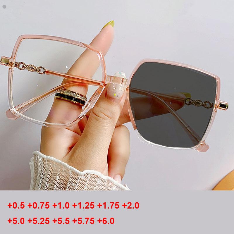 Sunglasses Square Pochromic Hyperopia Glasses For Women Farsighted Reading Eyeglasses Chameleon Female TR90 Matel SpectacleSunglasses
Sunglasses Square Pochromic Hyperopia Glasses For Women Farsighted Reading Eyeglasses Chameleon Female TR90 Matel SpectacleSunglasses