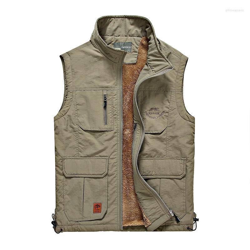 Men's Vests Winter Jacket Men Vest Wool Liner Coat Warm Sleeveless Casual Mens Fleece Army Green Khaki Male Cotton Pockets WaistcoatMen's Ph, Armygreen
Men's Vests Winter Jacket Men Vest Wool Liner Coat Warm Sleeveless Casual Mens Fleece Army Green Khaki Male Cotton Pockets WaistcoatMen's Ph, Armygreen