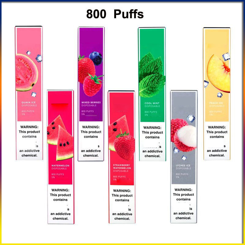 Disposable E cigarettes Vapes Electronic Cigarette 800 Puffs Device 550mAh Battery 3.2ml Pod VS Bang BC4000 BC5000
Disposable E cigarettes Vapes Electronic Cigarette 800 Puffs Device 550mAh Battery 3.2ml Pod VS Bang BC4000 BC5000