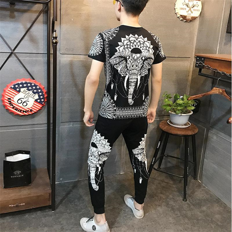 Summer Men's Tracksuits Tracksuit Fashion Sportswear Fitness T-shirtpants Casual Jacket Suit, As shown
Summer Men's Tracksuits Tracksuit Fashion Sportswear Fitness T-shirtpants Casual Jacket Suit, As shown