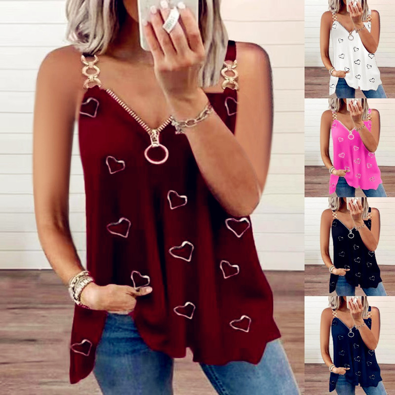 Summer Women Tops Tees Femme Off Shoulder T Shirts Zipper Casual Love Ruffles Short Sleeve Loose Sexy Boho Shirt 220530