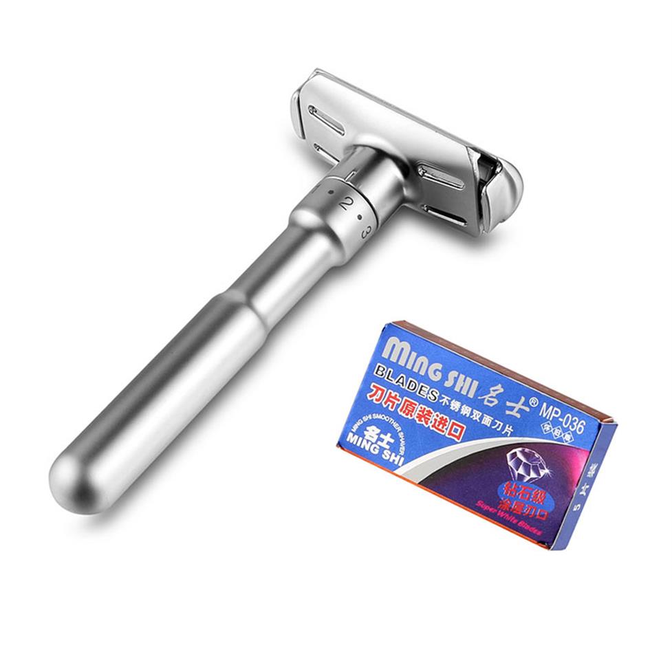 MINGSHI Full Zinc Alloy Safety Razor For Men Adjustable 1-6 Files Close Shaving Classic Double Edge Razors302e
MINGSHI Full Zinc Alloy Safety Razor For Men Adjustable 1-6 Files Close Shaving Classic Double Edge Razors302e