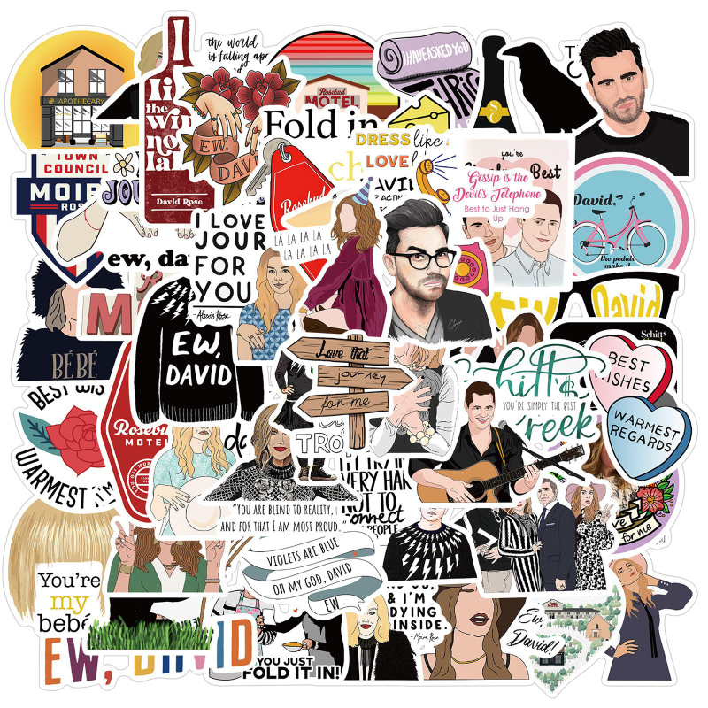 50PCS TV show Schitt's Creek Stickers Laptop DIY Motorcycle Luggage Guitar Skateboard Car Graffiti Sticker Kid Classic Toys, Multi colors
50PCS TV show Schitt's Creek Stickers Laptop DIY Motorcycle Luggage Guitar Skateboard Car Graffiti Sticker Kid Classic Toys, Multi colors