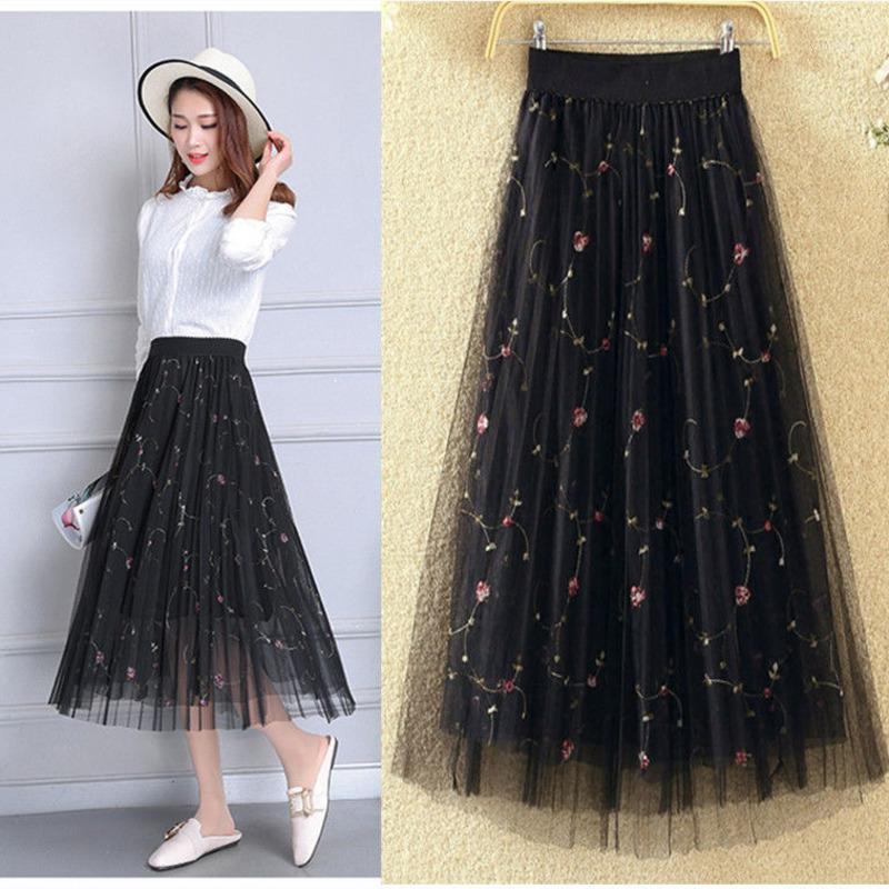 Skirts 2022 Girls Clothes Summer Medium Length A-line Large Swing Mesh Y2k Long Skirt Fairy Lace Korean Fashion Small Floral, Beige
Skirts 2022 Girls Clothes Summer Medium Length A-line Large Swing Mesh Y2k Long Skirt Fairy Lace Korean Fashion Small Floral, Beige