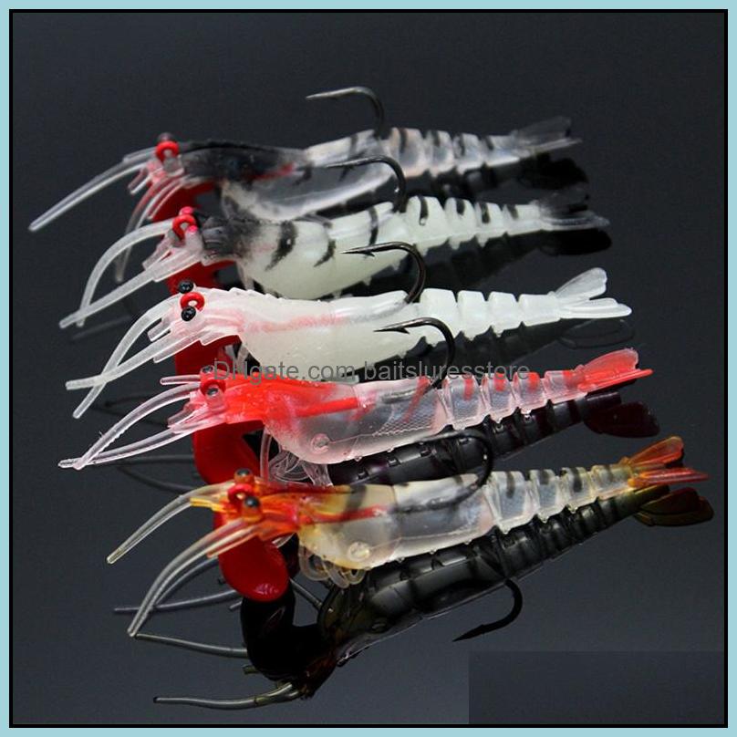 Baits Lures Fishing Sports Outdoors 1Pcs 5-Color 7Cm 12.6G Shrimp Hook Hooks Fishhooks Single Soft Artificial Bait Pesca Tackle Drop Deliv
Baits Lures Fishing Sports Outdoors 1Pcs 5-Color 7Cm 12.6G Shrimp Hook Hooks Fishhooks Single Soft Artificial Bait Pesca Tackle Drop Deliv