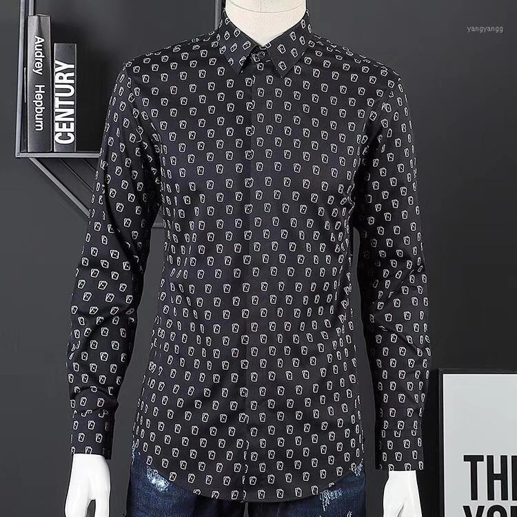 High Quality Men's Shirt Long Sleeve Solid Color Printed Dress Brand Casual Shirts, Black
High Quality Men's Shirt Long Sleeve Solid Color Printed Dress Brand Casual Shirts, Black