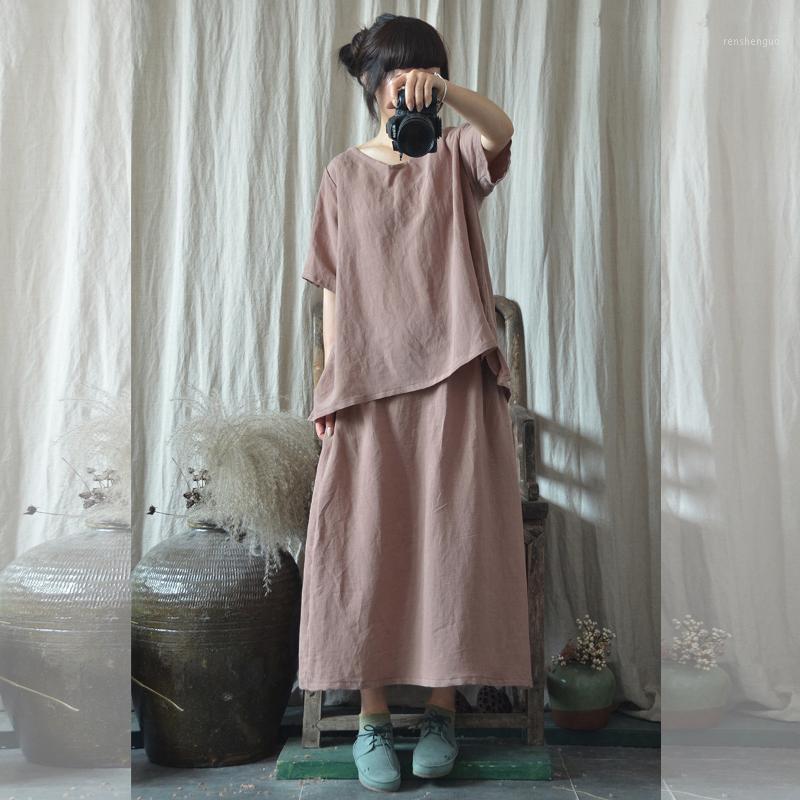 Skirts Women Solid Color Elastic Loose Ladies Casual Summer Female Retro VIntage 2022, Brown skirts
Skirts Women Solid Color Elastic Loose Ladies Casual Summer Female Retro VIntage 2022, Brown skirts