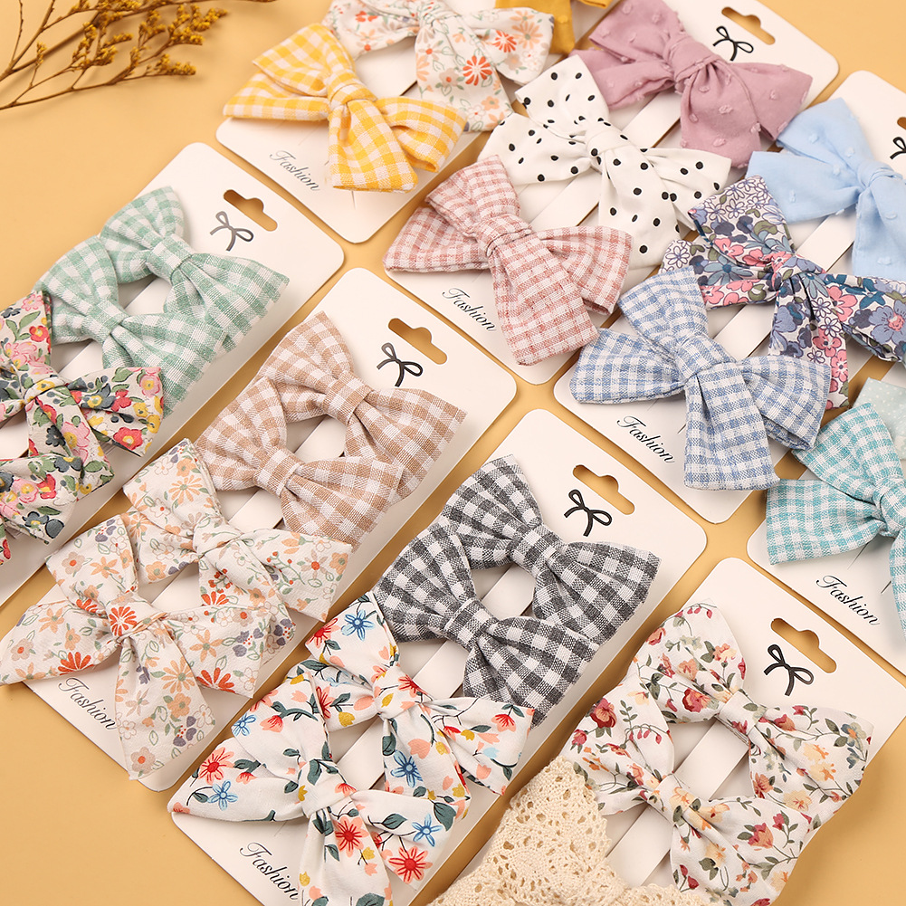 Cotton Linen Flower Print Hair Bow With Cloth Covered Clips Sweet Plain Solid BB Barrettes Hairpins Fashion Headwear, Options
Cotton Linen Flower Print Hair Bow With Cloth Covered Clips Sweet Plain Solid BB Barrettes Hairpins Fashion Headwear, Options