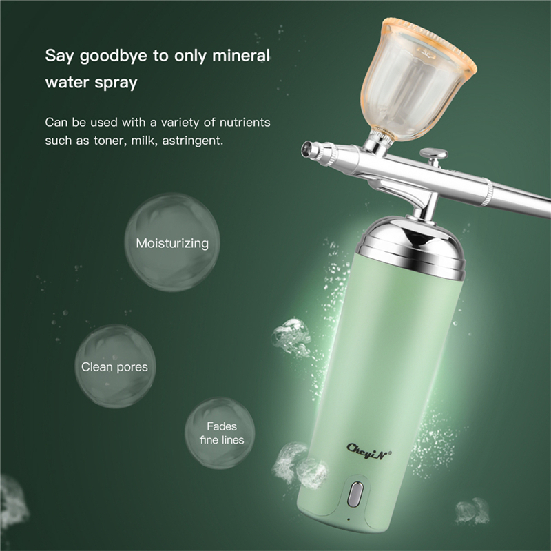 Nano Oxygen Injection Sprayer Water Spray Moisturizing Steamer Cosmetology Hydra Face Spa Machine Skin Rejuvenation Tool 220711