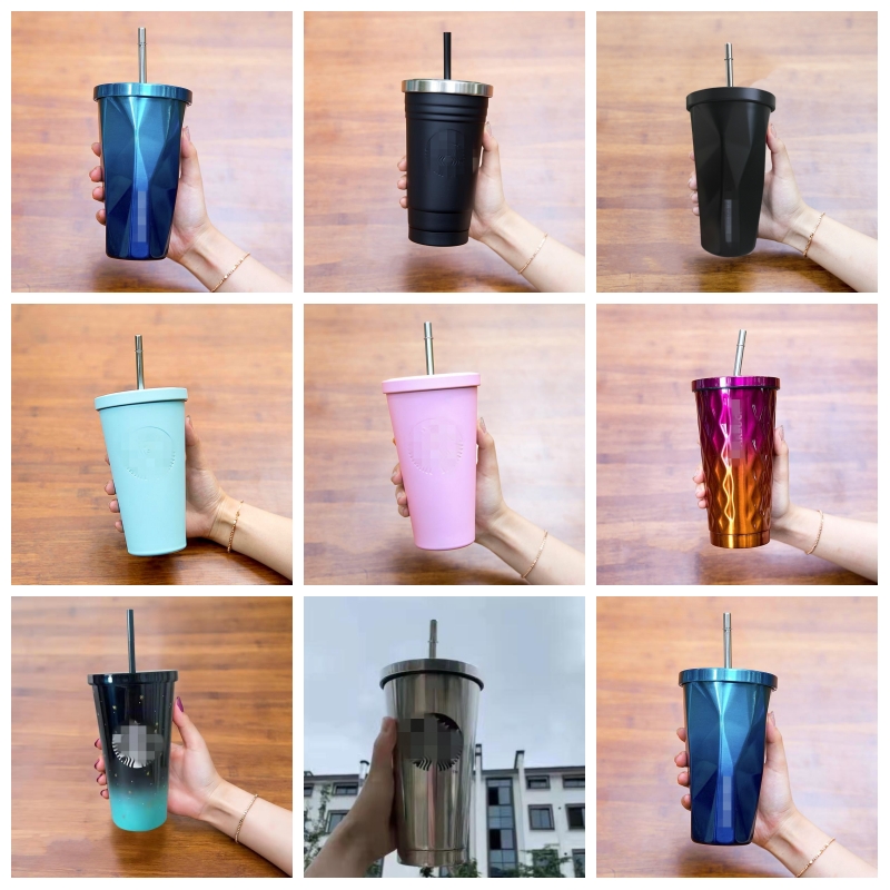 500ML Starbucks Cup with Straw and Lip Stainless Steel Tumbler Mugs Double Wall Vacuum Insulated Cup Water Bottlle 2914 T2, Color
500ML Starbucks Cup with Straw and Lip Stainless Steel Tumbler Mugs Double Wall Vacuum Insulated Cup Water Bottlle 2914 T2, Color