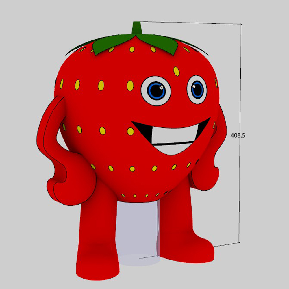 Fruit Shop Decoration Event Giant Inflatable Strawberry Model With Blower Wholesale Festival Advertising
